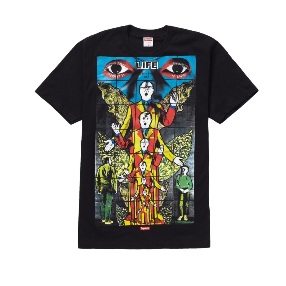 Supreme Life Tee Gilbert and George.Black. SS19.